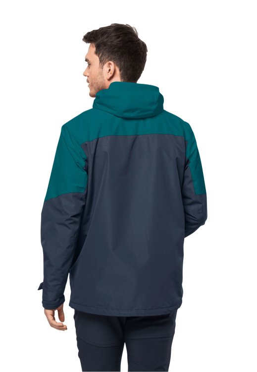 Bay Blue Glaabach 3in1 Jacket M Brand Jack Wolfskin New