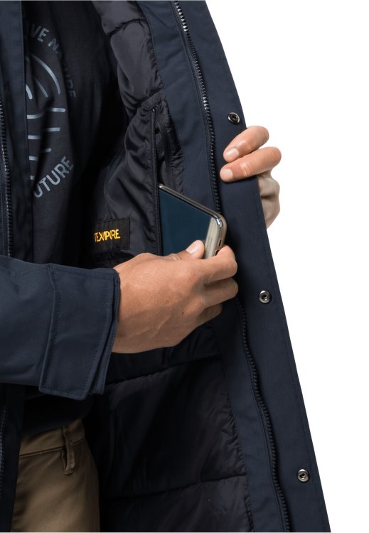 Night Blue Glacier Canyon Parka Brand Jack Wolfskin Collection