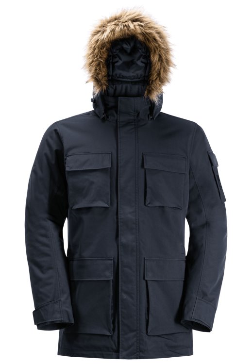 Night Blue Glacier Canyon Parka Brand Jack Wolfskin Collection