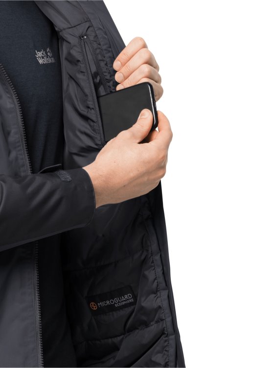 Jasper Ins Jacket M Brand Jack Wolfskin Ebony Best