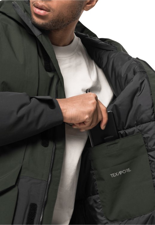 Alex 2l Ins Parka M Brand Jack Wolfskin Antique Green Fashion