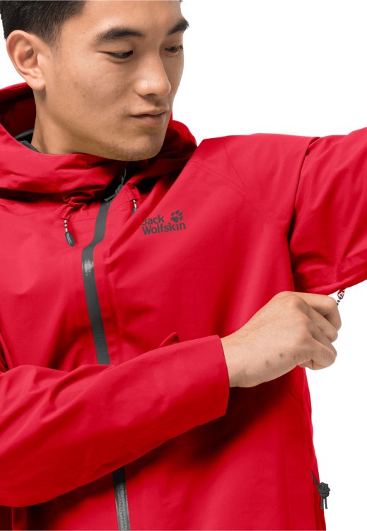 Adrenaline Red Brand Jack Wolfskin Collection Highest Peak Jacket M