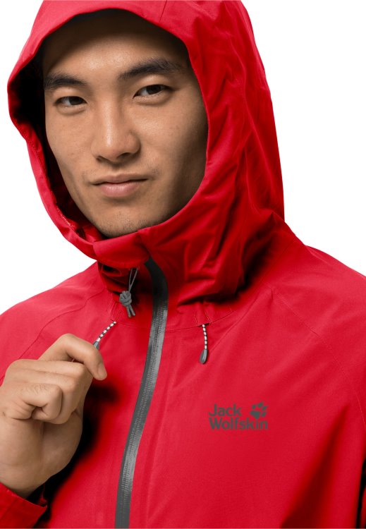 Adrenaline Red Brand Jack Wolfskin Collection Highest Peak Jacket M