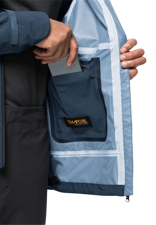 Thunder Blue Bike Commute Mono Jacket M Brand Jack Wolfskin