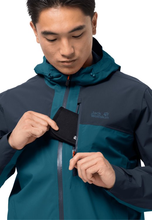 Go Hike Jacket M Brand Jack Wolfskin Blue Coral Collections