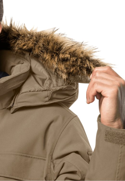 Brand Jack Wolfskin New Glacier Canyon Parka Cookie