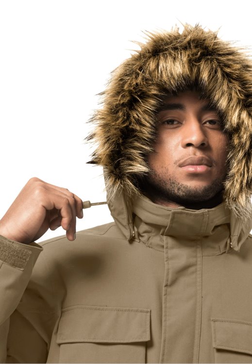 Brand Jack Wolfskin New Glacier Canyon Parka Cookie