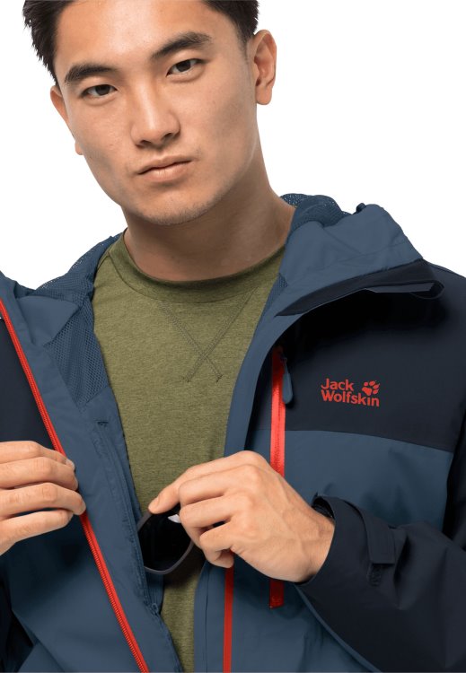 Thunder Blue Go Hike Jacket M Hot Brand Jack Wolfskin
