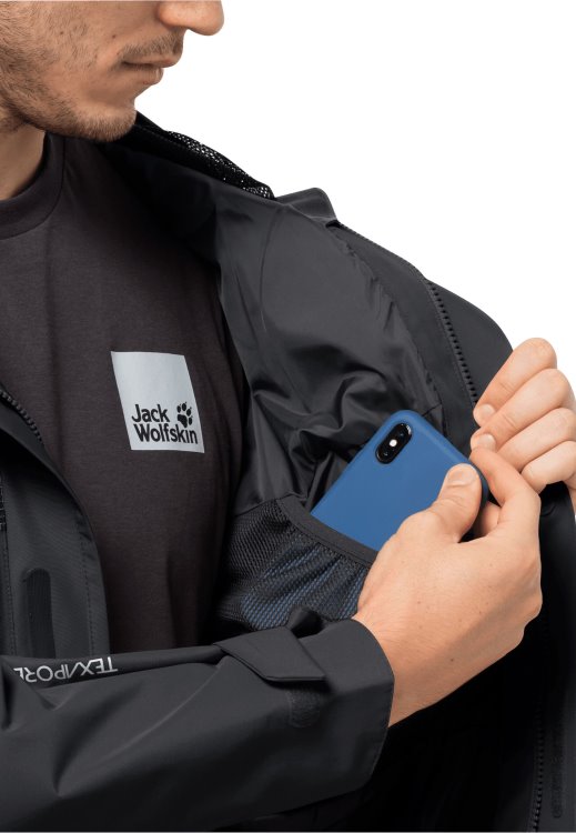 New Dna Block Jacket M Phantom Brand Jack Wolfskin