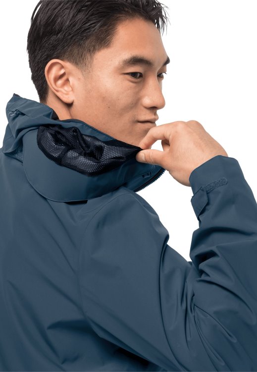 Evandale Jacket M Thunder Blue Brand Jack Wolfskin Hot