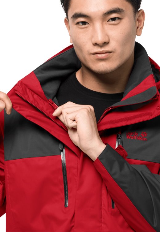 Jasper Flex Men Adrenaline Red Best Brand Jack Wolfskin