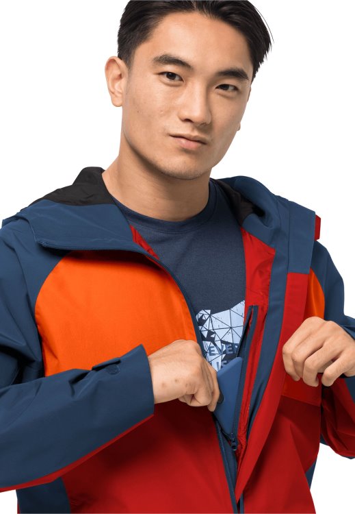 Adrenaline Red Brand Jack Wolfskin Original Mount Isa Jacket M
