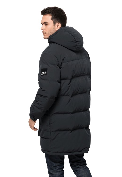Alex Long Down Jacket M Phantom Brand Jack Wolfskin New