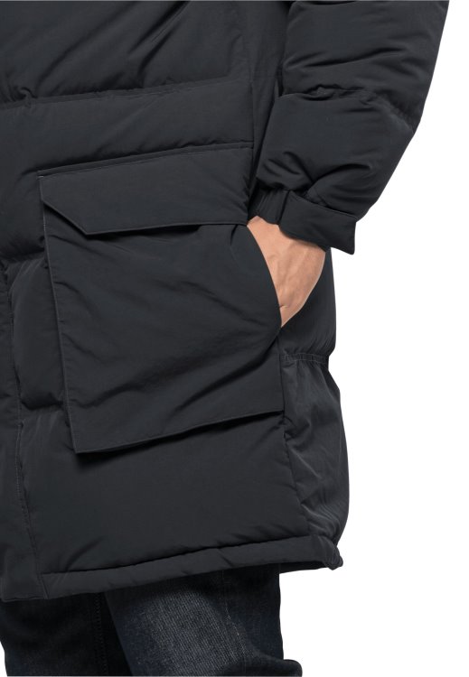 Alex Long Down Jacket M Phantom Brand Jack Wolfskin New