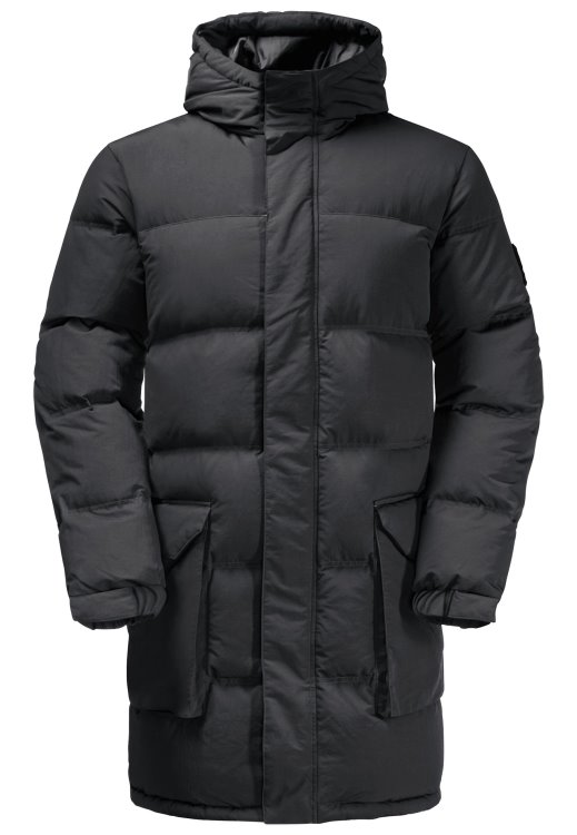 Alex Long Down Jacket M Phantom Brand Jack Wolfskin New