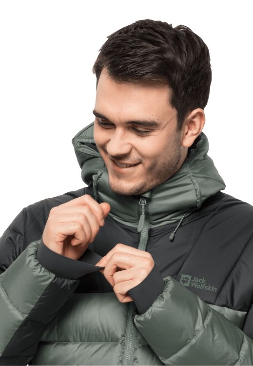 Hedge Green Brand Jack Wolfskin Best Nebelhorn Down Hoody M