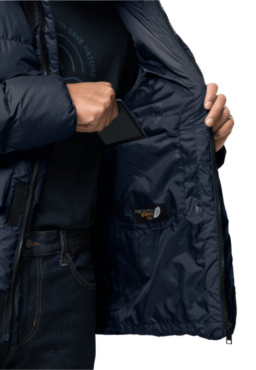 Brand Jack Wolfskin Frozen Lake Jacket M New Night Blue