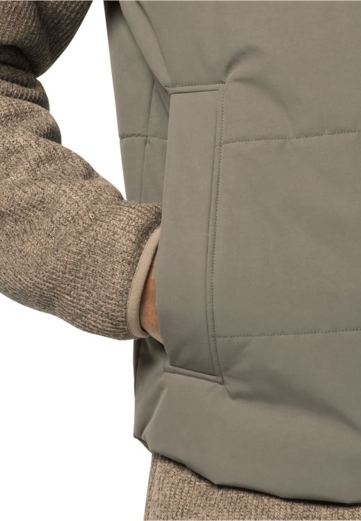 White Frost Vest M Dusty Olive Origins Brand Jack Wolfskin