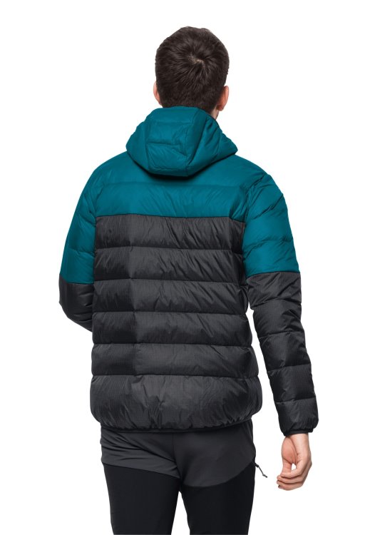 Brand Jack Wolfskin Dna Tundra Down Hoody M Collection Blue Coral