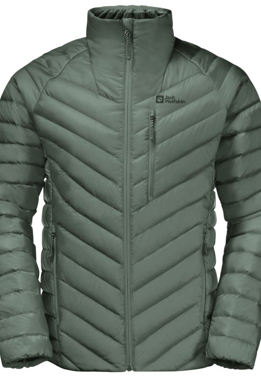 Hedge Green Passamani Down Jacket M Original Brand Jack Wolfskin