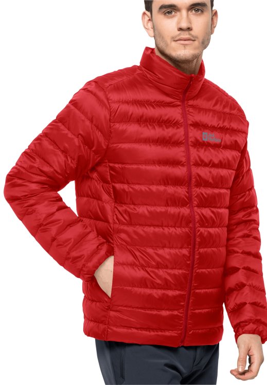 Pack & Go Down Jacket M Brand Jack Wolfskin Origins Adrenaline Red
