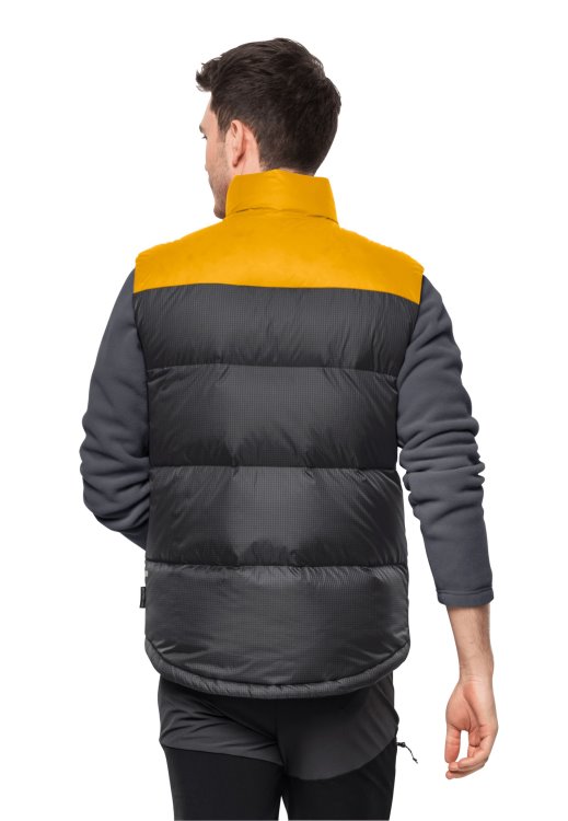 Fashion Dna Tundra Down Vest M Burly Yellow Xt Brand Jack Wolfskin