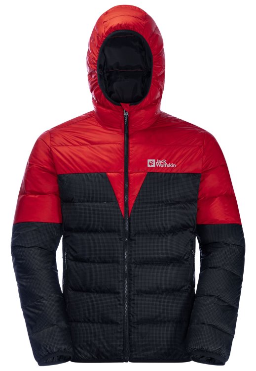 Origins Adrenaline Red Dna Tundra Down Hoody M Brand Jack Wolfskin