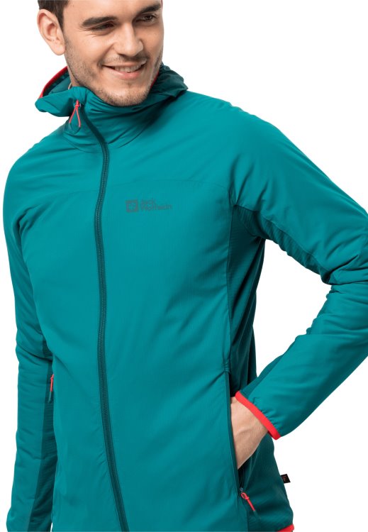 Bay Blue Hot Brand Jack Wolfskin Alpspitze Ins Hoody M