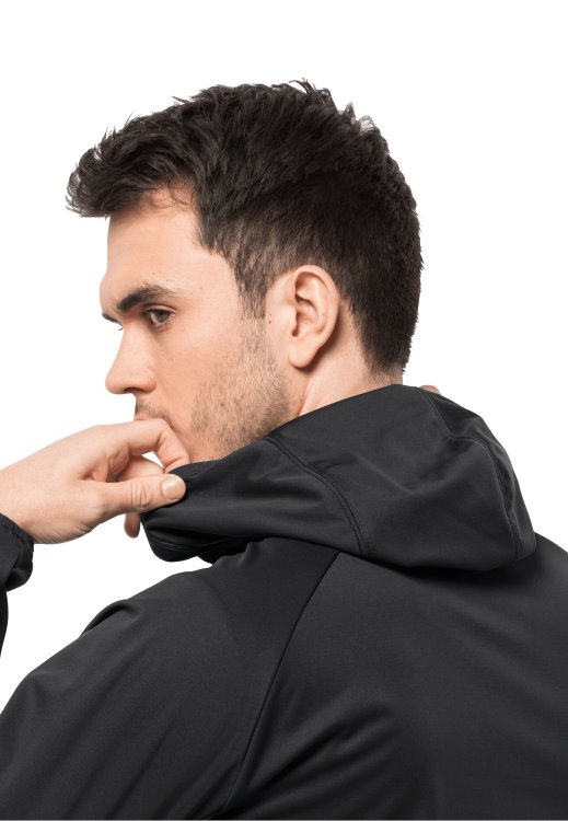 New Black Feldberg Hoody M Brand Jack Wolfskin