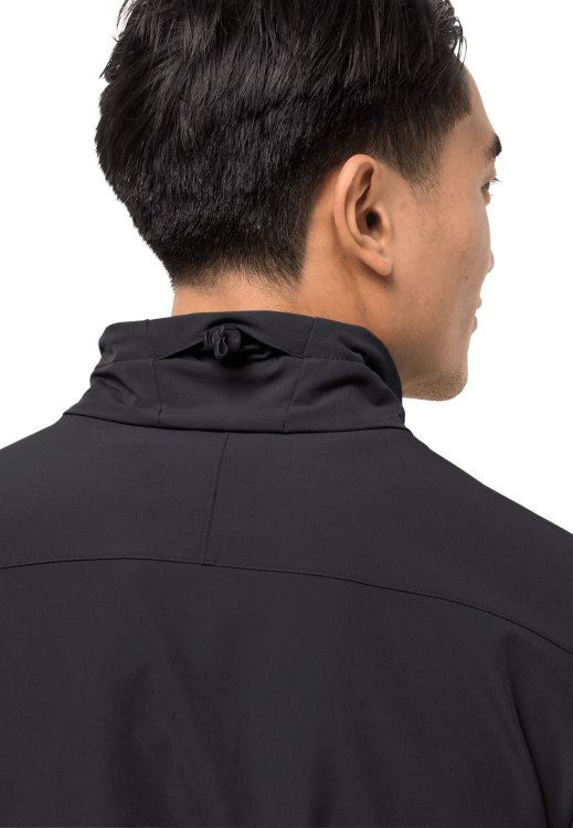 Black Crestview Jacket Men Brand Jack Wolfskin