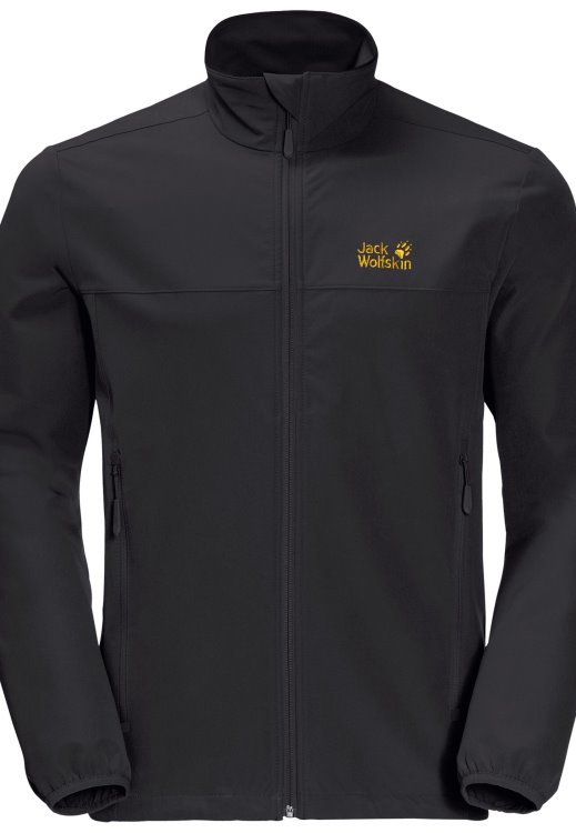 Black Crestview Jacket Men Brand Jack Wolfskin