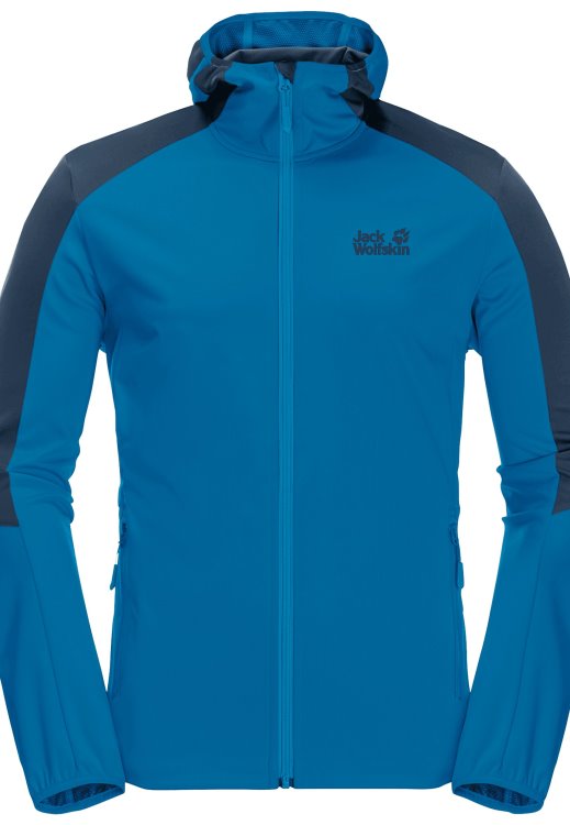 Best Brand Jack Wolfskin Blue Pacific Go Hike Softshell M