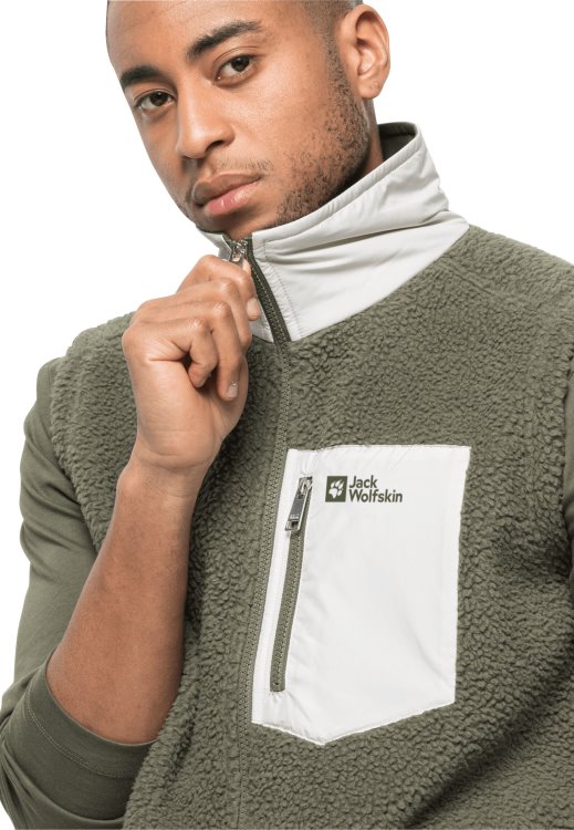 Dusty Olive Kingsway Vest M Hot Brand Jack Wolfskin