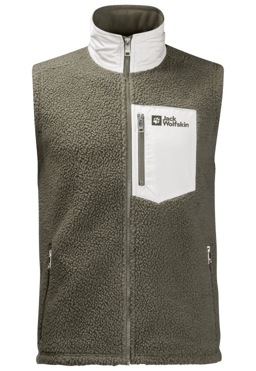 Dusty Olive Kingsway Vest M Hot Brand Jack Wolfskin
