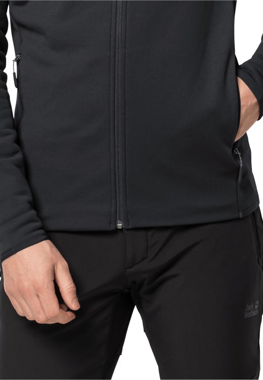 Baiselberg Hooded Fz M Black Brand Jack Wolfskin Hot