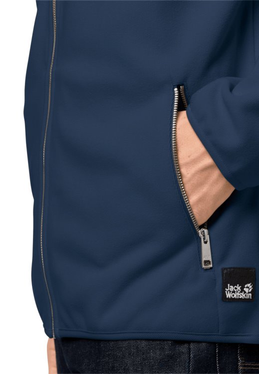 Fashion Brand Jack Wolfskin Nature Fleece Jacket M Dark Indigo