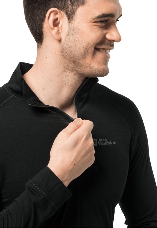 Alpspitze Wool L/s Hz M Brand Jack Wolfskin Hot Black