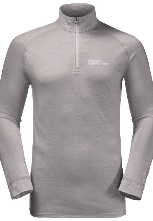 Alpspitze Wool L/s Hz M Medium Grey Heather Collection Brand Jack Wolfskin