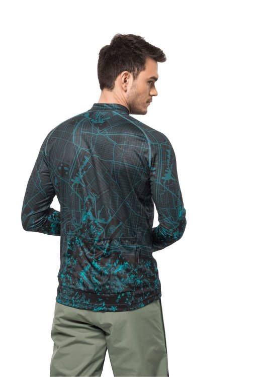 Brand Morobbia L/s Printed M Brand Jack Wolfskin Blue Coral All Over