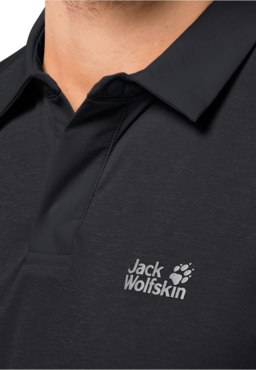 Pack & Go Polo M Origins Brand Jack Wolfskin Black