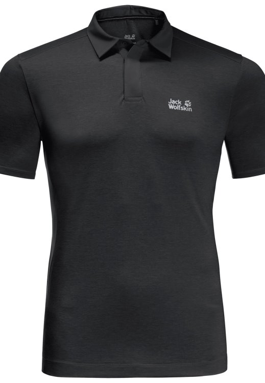 Pack & Go Polo M Origins Brand Jack Wolfskin Black