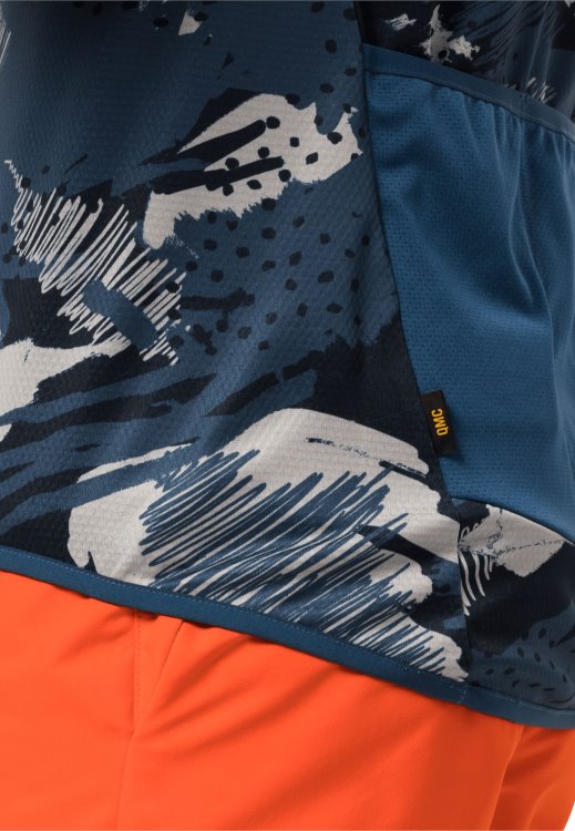 Thunder Blue Allover New Tourer Halfzip Print T M Brand Jack Wolfskin