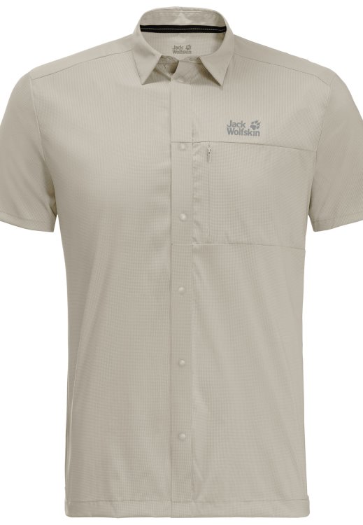 Hot Dusty Grey Brand Jack Wolfskin Pack & Go Shirt M