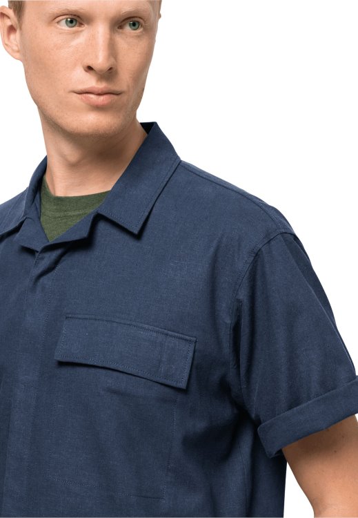 New Dark Indigo Brand Jack Wolfskin Nature Summer Shirt M