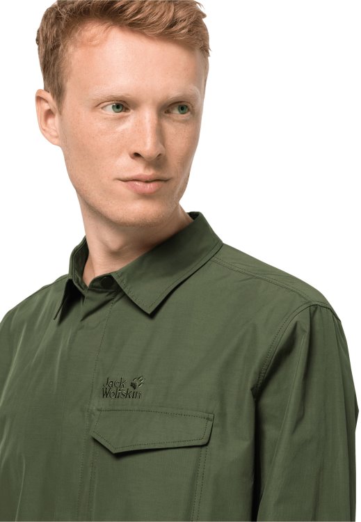 Best Lakeside Roll-up Shirt M Greenwood Brand Jack Wolfskin