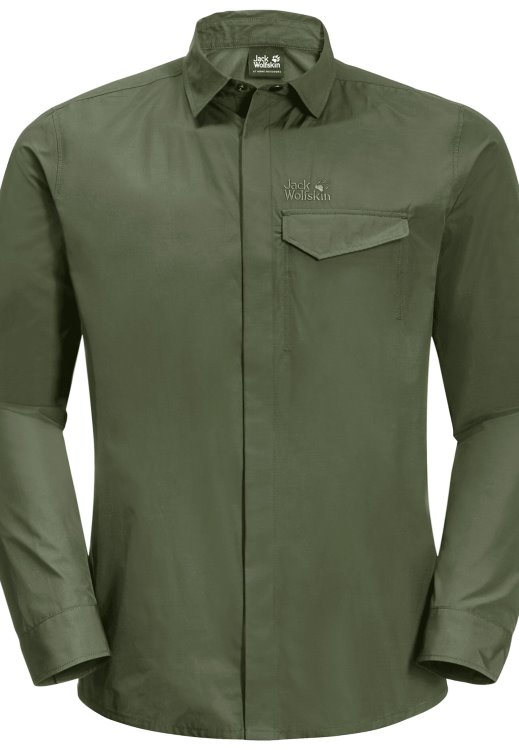 Best Lakeside Roll-up Shirt M Greenwood Brand Jack Wolfskin