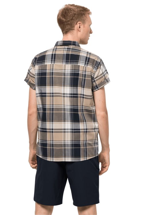 Little Lake Shirt M Sand Dune Checks Brands Brand Jack Wolfskin