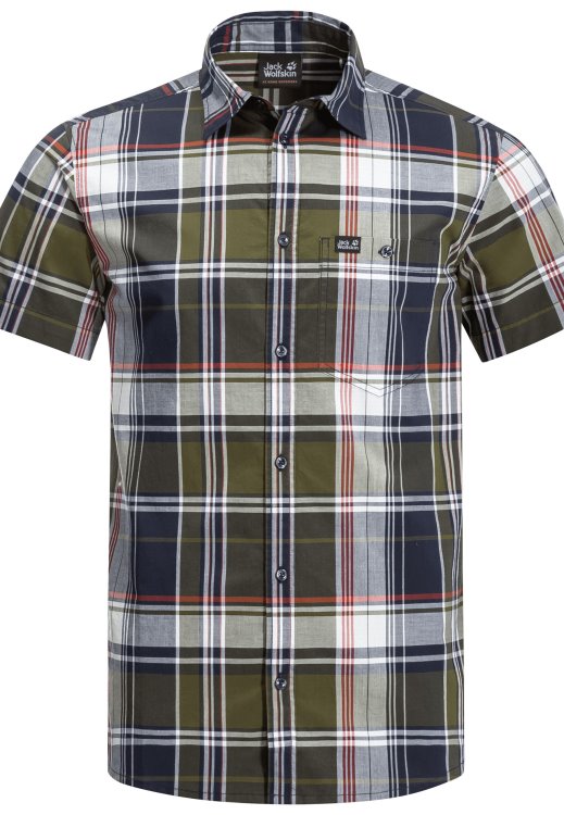 Brand Jack Wolfskin Greenwood Checks Little Lake Shirt M New
