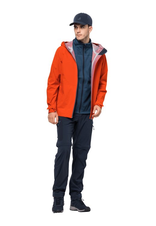 Activate Light Zip Off Men Fashion Brand Jack Wolfskin Night Blue