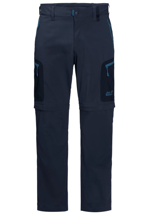 Activate Light Zip Off Men Fashion Brand Jack Wolfskin Night Blue